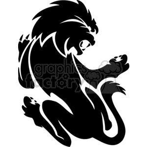 A black and white clipart image of a roaring lion, symbolizing the Leo zodiac sign in astrology.