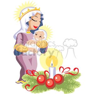 Mary and Baby Jesus Christmas