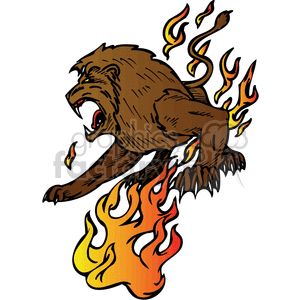 kirby fire lion