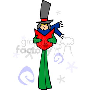 Festive Christmas Caroler