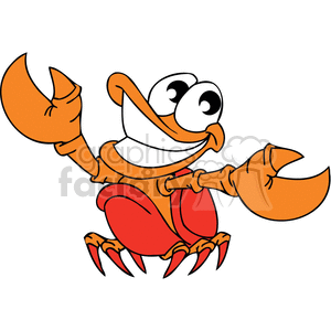 smiling baby crab