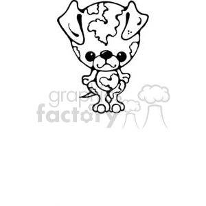   The clipart image shows a cute cartoon depiction of a Chihuahua. It