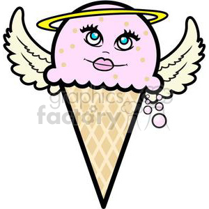 angel ice cream cone