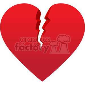 red broken heart clipart. Commercial use GIF, JPG, PNG, EPS, SVG, PDF ...