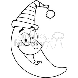   4073-Happy-Moon-Mascot-Cartoon-Character 