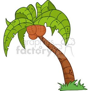 cartoon palm tree