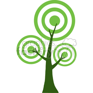 green cartoon tree