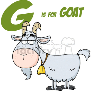 Funny Cartoon Goat