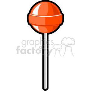 Orange lollipop