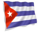 3D animated Cuba flag
