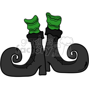 witch boot plain clip art