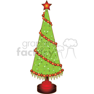 Christmas Tree Cone 02 clipart