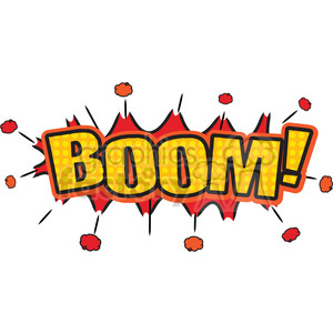 Boom burst onomatopoeia clip art vector images