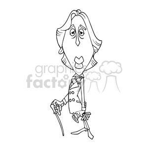 Oscar Wilde bw cartoon caricature