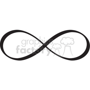 Black and White Infinity Symbol