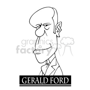gerald ford black white