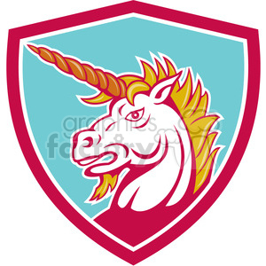 angry unicorn crest SHIELD