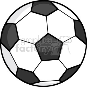 Royalty Free RF Clipart Illustration Soccer Ball