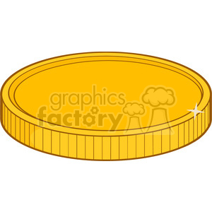 royalty free rf clipart illustration golden coin vector illustration isolated on white background