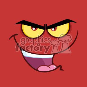 A comical and mischievous cartoon face with a wide grin and playful expression.