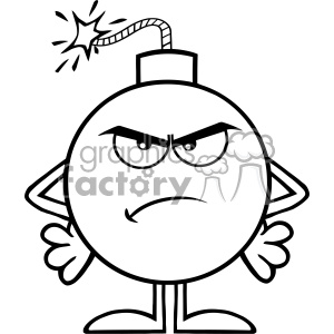 Angry Bomb Character