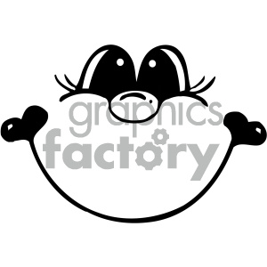 Cute Smiling Cartoon Face