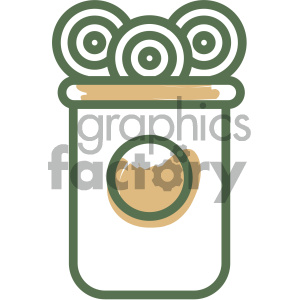 candy jar food vector flat icon design