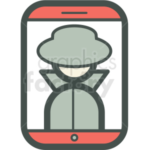 privacy smart device vector icon
