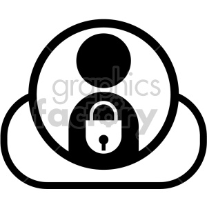 privacy data protection fintech vector icons
