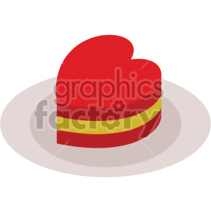 valentines cake vector icon no background
