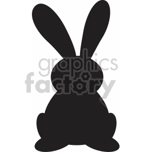 easter bunny ears up svg cut file