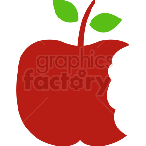 red cartoon apple