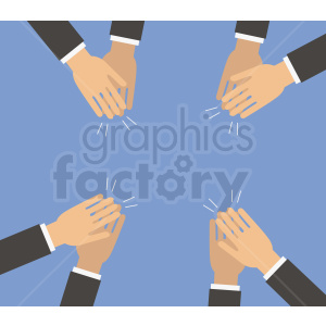 hands clapping vector