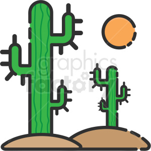 desert cactus icon