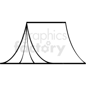 black and white tent icon