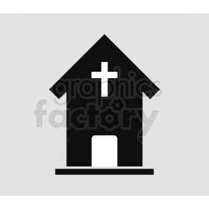 religious building silhouette vector icon gray background