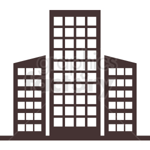downtown office building vector clipart