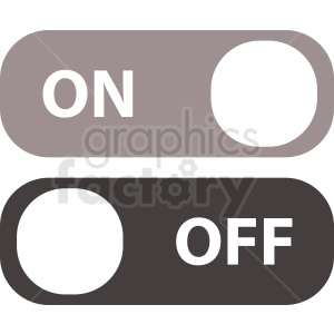 on off switch vector icon
