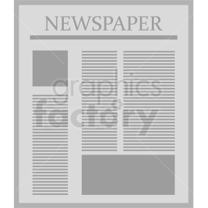newspaper vector image