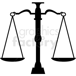 justice scale of law vector clipart #412137 at Graphics Factory.