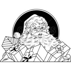 Santa Claus Holding Presents