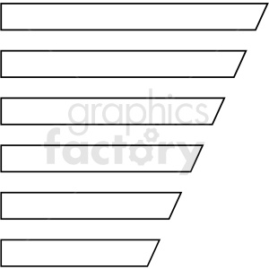 angled list panel overlay templates vector clipart
