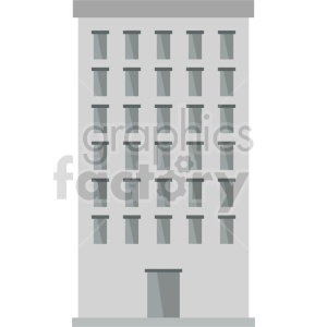 office building vector clipart icon 1