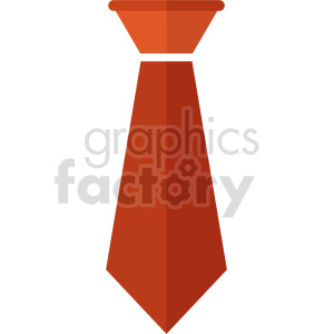 Clipart image of a red necktie with a simple, flat design.