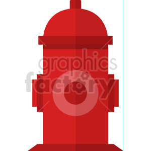   red fire hydrant vector icon graphic clipart 