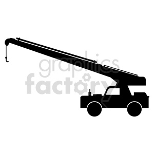 crane truck vector clipart