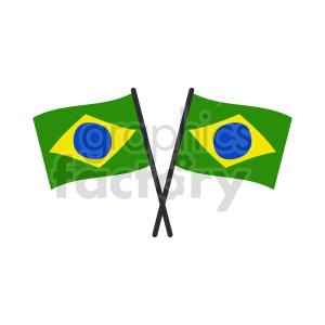 Flag of Brazil vector clipart 1