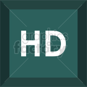   hd square icon vector clipart 