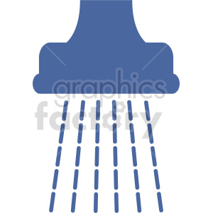 shower icon vector clipart