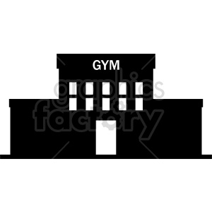 gym building vector clipart